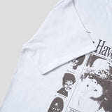 Happy picture printing short sleeve t-shirt