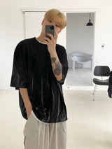 フレイムオーバーフィットラウンド半袖Tシャツ 2color