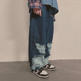 bleach denim pants_blue