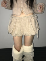cable wool pumkin shorts(3 color) 