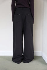 Western Stud Cotton Pants
