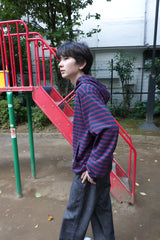 saros stripe zip-up - Red(2)