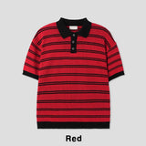 Iru Boucle Stripe Collar Knit