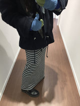 Royvi Stripe Long Skirt (2 Colors)