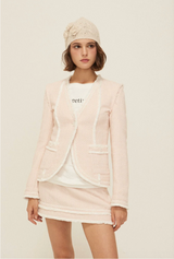 Carrie tweed jacket - pink