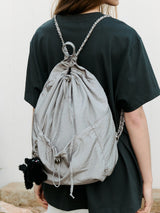 NYLON CHAIN BACKPACK GRAY