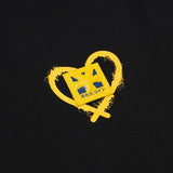 DirtyCoins パッチインハートTシャツブラック