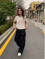 More wide denim pants