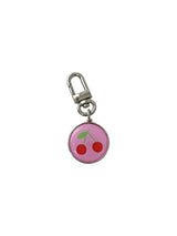 cherry epoxy keyring(pink)