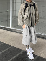 メッシュジッパーナイロンハーフパンツ 2C
