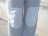 floral patch pants