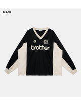 Sporty V-neck Windbreak Pullover