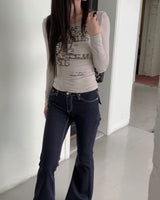 Angel boots cut pants