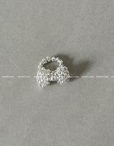 Silver Big Ribbon Ring Ring