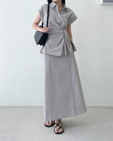 Dozen knotted wrap shirts