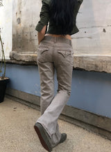 ヴィンテージポケットローライズパンツ