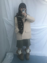 Hairy cream jacket