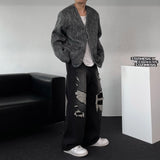 90's Carlton Moehair No Collar Jacket (2 colors)