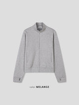 New Warmer Cropped Zip Up
