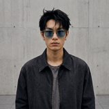 Ice Blue Transparent Frame Sunglasses