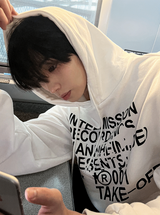 cosyharuトリミングフードTシャツ