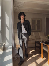 Proi Denim Tweed Round Jacket