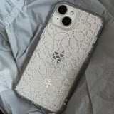 SUMMER CROCHET HARD JELL CASE _ SQUARE