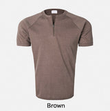 Wave Pig Half Zip Short Sleeve T-shirt