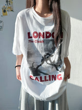 Michael Tattoo Lettering Boxy Fit Tee 3color