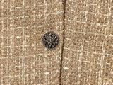 Lurex Tweed Puff Blouse