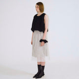 Crinkle Sheer Skirt - 2colors