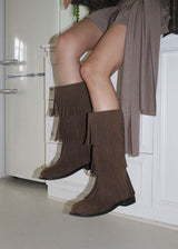 FRINGE MIDDLE BOOTS