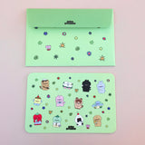 flowery mini card and envelop set