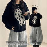 Somyi Bold Dice Graphic Oversized Fit Knitwear