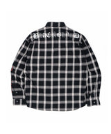 BBDアンクサイエティマルチパッチチェックシャツ(Black)