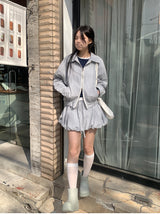 ライトチェックブルゾン (2C)