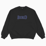 バードデニムロゴスウェットシャツ - BLACK
