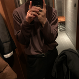  Urban Solid Radar Turtleneck Long Sleeve T-tee