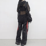 (Unisex) Baren See-Through Hooded T-Shirt
