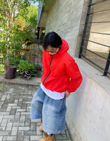Big Cargo Wide Denim Shorts