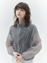 KIRSH PLAIN ULTRALIGHT CROP WINDBREAK - GRAY