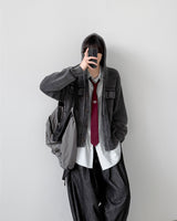 Hamlet ストライプオーバーシャツ