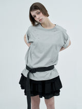 glitter star t-shirts / gray
