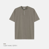 [1+1] LMN ファーストマッスルフィットアイスブントヘンリーネック半袖Tシャツ (10 colors)
