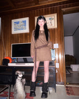 (Set/3color) Damaged Sleeveless Onepiece & Crop Cardigan Set