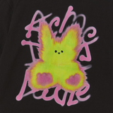 25SS ブラーラビット半袖Tシャツ ブラック
