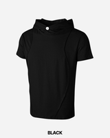 Inset Hooded Seam Short Sleeve T-shirt