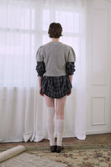Herringbone shorts_black