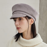 Metal Tip Wool Matroos Cap / Warmtaupe