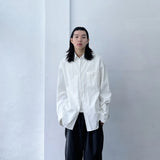 Textured Stripe Drop-Shoulder Shirt